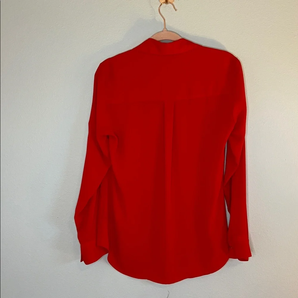 Express Vibrant Red Button-Down Shirt 🌹🔥 - Picture 6 of 6